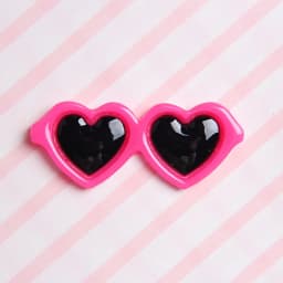 10pcs Doll Sunglasses Glasses Love Heart on Toys Dolls Princess Dress Up Accessories