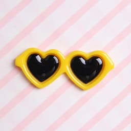 10pcs Doll Sunglasses Glasses Love Heart on Toys Dolls Princess Dress Up Accessories