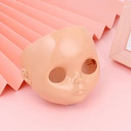 1PC 1/6 Blyth DIY Doll Factory Dolls Faceplate With Backplate 30cm Plastic Blyth No Makeup Face and Screw Toys Accessories