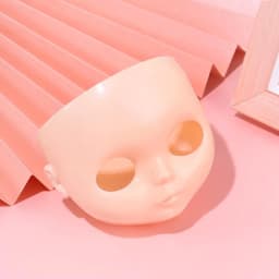1PC 1/6 Blyth DIY Doll Factory Dolls Faceplate With Backplate 30cm Plastic Blyth No Makeup Face and Screw Toys Accessories