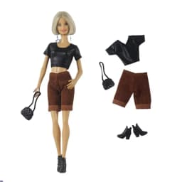 Handmade BABI CLOTHES Leather Clothing Outfit for 11.5 inch 30cm Doll Clothes Many Style Gifts for BABI Doll Accessories 06