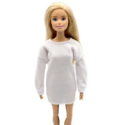 New 30cm 1/6 Doll loose long sleeve dress dress Daily Wear Clothes for Barbies doll Accessories