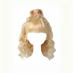 Full size BJD Hair JD745 High ponytail shawl micro-curly mohair Doll wig 1/8 1/6 1/4 1/3 YOSD MSD SD DOD Blythes Qbaby Accessies
