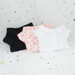 1PC Cotton Doll Shirt Pants For 20 cm American Doll Cute Mini Clothes Collar Coat Star Doll Clothes Suit Doll Accessories