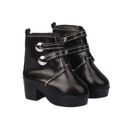 Toy Accessories 7cm Doll Shoes toys Fashion Double Breasted Leather Boots Rubber Girl Doll Shoes Accessory for Kids