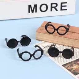 20Pcs Retro Metal Round Doll Glasses Frame Lensless Miniature Eyewear Great Collection Cool Eyeglasses For Blythe Doll Accessori