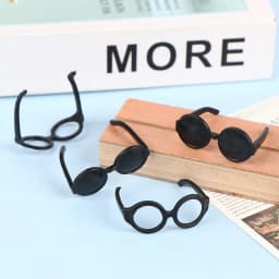 20Pcs Retro Metal Round Doll Glasses Frame Lensless Miniature Eyewear Great Collection Cool Eyeglasses For Blythe Doll Accessori