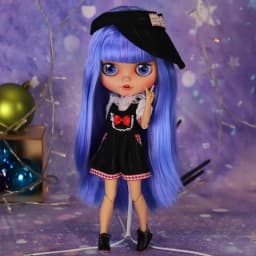 Outfits For ICY DBS Blyth Doll Fashion Clothes Cool Dress Black Sport Suit 1/6 BJD Azone S OB24