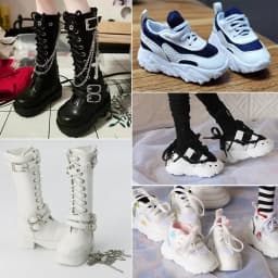 1/4 1/3 Doll's Shoes for 45/60cm Bjd Doll ,high Bond Shoes/boots/sneakers/strap Shoes Toys Dress Up Play House Doll Accessoris