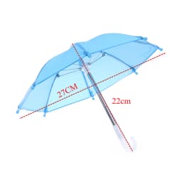 1Pc Baby Doll Rain Gear Toy Umbrella Mini Umbrella Doll Accessories Children Multicolor Toy Clothing Decoration