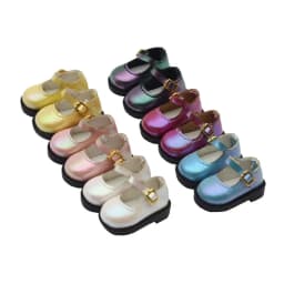 3.2*1.6cm Doll Shoes Clothes Accessories For 10cm Cotton Dolls PU Leather Shoes bjd Doll Fashion Boots DIY Doll Gift Toys
