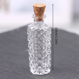 1:12 Dollhouse Miniature Glass Vase Dessert Cup Wine Bottle Wishing Bottle W/Corked Home Decor Toy Doll House Accessories