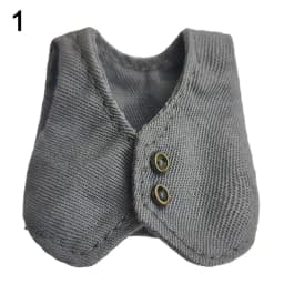 Ob11 Doll Clothes Fashion Tops Gentleman's Vest Boys Girls Casual Wear Shirts Obitsu 11 Dolls Accessories Kids Toys