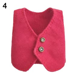 Ob11 Doll Clothes Fashion Tops Gentleman's Vest Boys Girls Casual Wear Shirts Obitsu 11 Dolls Accessories Kids Toys