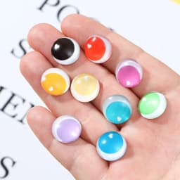 50PCS 6mm 10mm Doll Eyes Cabochon Flat Eyeballs Photo Round Glass Cabochon Diy Flat Back Handmade Jewelry Craft Accessories