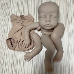 18inches Reborn Kit Delilah Newborn Sleeping Baby Unfinished Unpainted Doll Parts Reborn Vinyl Doll Kit Bebé Reborn