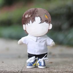 20CM Doll Shirt Stripes Lattice Solid Color Blouse Cotton Stuffed Idol Doll Clothes Dolls Accessories