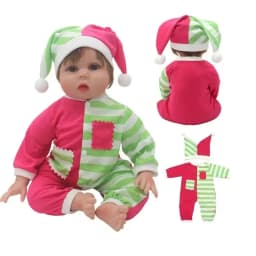 55cm 50cm Baby Doll Clothes Bear Animal Rompers 22 Inch Reborn Doll Toys Clothing Outwear