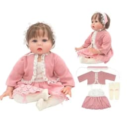 55cm 50cm Baby Doll Clothes Bear Animal Rompers 22 Inch Reborn Doll Toys Clothing Outwear