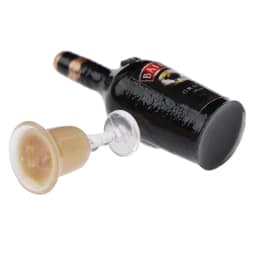 1/12 Dollhouse Miniature Wine Bottle Set with cup Simulation Drinks Model Toys