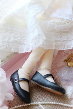 BJD SD Doll Leather Shoes In Stock Elegant 1/3 1/4 1/6 SD10 Girls Single Buckle Square Toe Wood Grain Soles Toy Doll Accessories