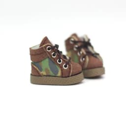 OB11 doll shoes are suitable for 1/12 size fashion joker outdoor style leisure camouflage board shoes black white brown so on