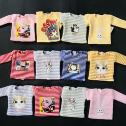 NEW Cute Blyth Clothes Long Sleeve Stripe T-shirt for Blyth 1/6 Dolls Accessories