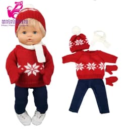 Nenuco Baby Doll Clothes Sweater Hat Scarf Ropa Y Su Hermanita 40cm Baby Doll Outwear Winter Warm Set