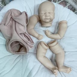 17inch Reborn Doll Kit Sleeping Baby Kovu Soft Touch DIY Unifinished Unpainted Blank Doll Parts