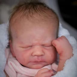 17inch Reborn Doll Kit Sleeping Baby Kovu Soft Touch DIY Unifinished Unpainted Blank Doll Parts