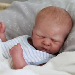 17inch Reborn Doll Kit Sleeping Baby Kovu Soft Touch DIY Unifinished Unpainted Blank Doll Parts