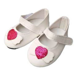 7.5CM shoes For 43 cm baby Dolls Shoes white sneackers fits For 18 " Girl Doll casual shoes Toy Boots Doll Accessories