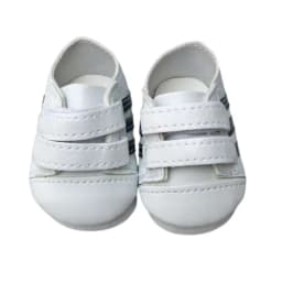 7.5CM shoes For 43 cm baby Dolls Shoes white sneackers fits For 18 " Girl Doll casual shoes Toy Boots Doll Accessories