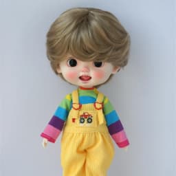 Jusuns QBaby Hair D28053 23-25CM 9-10 inch 10-11 inch BJD Wigs Enfant Soft Synthetic Mohair Doll Wigs Blythes Doll Accessories