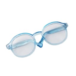 6.5cm Transparent BJD Doll Glasses - Plastic Sunglasses for 17cm Dolls, Cute Labubu Toy Accessories, Mini Eyewear for Dollfie