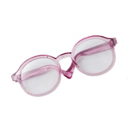 6.5cm Transparent BJD Doll Glasses - Plastic Sunglasses for 17cm Dolls, Cute Labubu Toy Accessories, Mini Eyewear for Dollfie