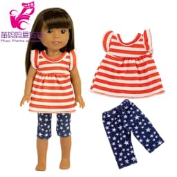 For 14.5 Inch Wellie Wishers Doll Dress Camille Ashlyn Kendall Emerson 36cm Nancy Dolls Clothes Girl's Gift