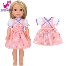 For 14.5 Inch Wellie Wishers Doll Dress Camille Ashlyn Kendall Emerson 36cm Nancy Dolls Clothes Girl's Gift