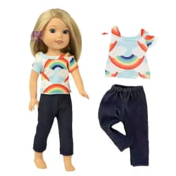 For 14.5 Inch Wellie Wishers Doll Dress Camille Ashlyn Kendall Emerson 36cm Nancy Dolls Clothes Girl's Gift