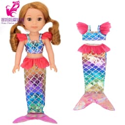 For 14.5 Inch Wellie Wishers Doll Dress Camille Ashlyn Kendall Emerson 36cm Nancy Dolls Clothes Girl's Gift