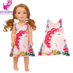 For 14.5 Inch Wellie Wishers Doll Dress Camille Ashlyn Kendall Emerson 36cm Nancy Dolls Clothes Girl's Gift