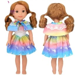 For 14.5 Inch Wellie Wishers Doll Dress Camille Ashlyn Kendall Emerson 36cm Nancy Dolls Clothes Girl's Gift