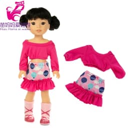 For 14.5 Inch Wellie Wishers Doll Dress Camille Ashlyn Kendall Emerson 36cm Nancy Dolls Clothes Girl's Gift