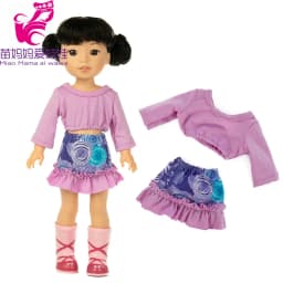 For 14.5 Inch Wellie Wishers Doll Dress Camille Ashlyn Kendall Emerson 36cm Nancy Dolls Clothes Girl's Gift