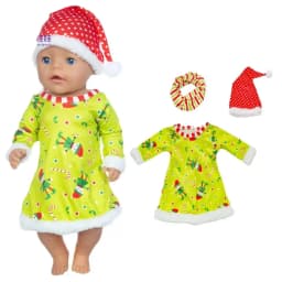 18 Inch Dolls Apparel American OG Journey Girl Doll Clothes Baby Doll Sweater Hat Winter Set Christmas Costume