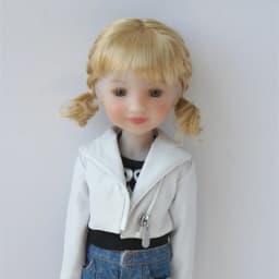 1/6 1/4 1/3 YOSD MSD SD DOD Doll Hair JD571 6-7' 7-8' 8-9' Messy Curly Braids Wigs Short Anna Synthetic Mohair BJD Hair