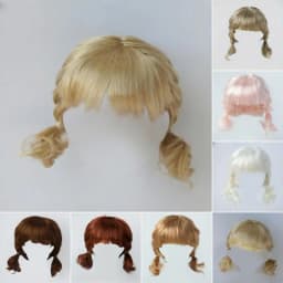 1/6 1/4 1/3 YOSD MSD SD DOD Doll Hair JD571 6-7' 7-8' 8-9' Messy Curly Braids Wigs Short Anna Synthetic Mohair BJD Hair