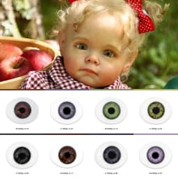Witdiy handmade boat-shaped (oval) exquisite lifelike glass eyes SD, BJD, OB, reborn doll accessories 12/14/18/20/22/24mm
