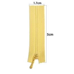 5Pcs 5cm Mini Doll Zipper Clothing Zipper for DIY Handmade Sewing Scrapbooking Garment Applique DIY Doll Clothes Accessory