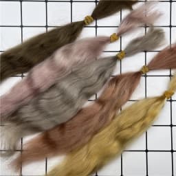 Top Quality 10 Grams / Bag Bebe Reborn Mohair for DIY Reborn Doll Brown Golden Colors Mohair for DIY BJD Reborn Doll Hair Wig